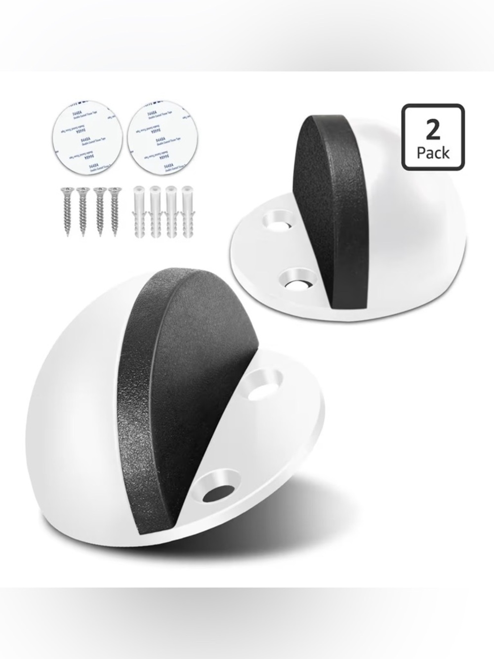 Round Door Stopper - 2 Pack